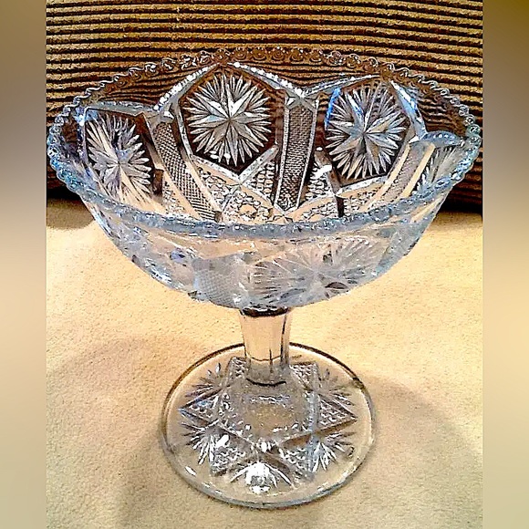 Other - Imperial Glass Mogul Variant Star & File Pedestal Compote 6-1/2"t  1911  Vintage